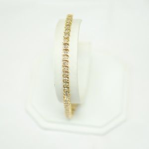 14k yellow gold  diamond tennis bracelet